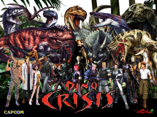 People dinosaurs forest dino crisis - neoprimitivism free wallpaper