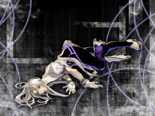 Woman laying purple background blackwhite - a floor free wallpaper