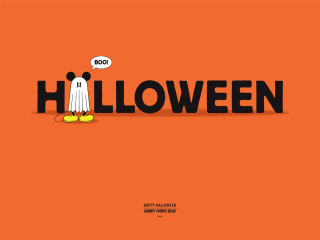 Halloween poster ghost thought bubble - spooky free wallpaper