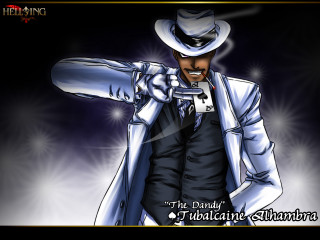 Man white suit hat gun - black arts movement free wallpaper
