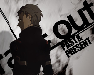 Man suit sword sign cloudy - past free wallpaper