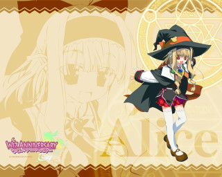 Anime witch halloween blonde hexagram - a hat free wallpaper