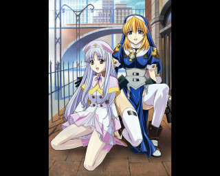 Anime characters cityscape bridge remodernism - a cityscape free wallpaper