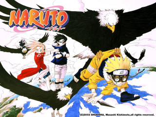 Anime bird group mountfuji naruto - visual art free wallpaper