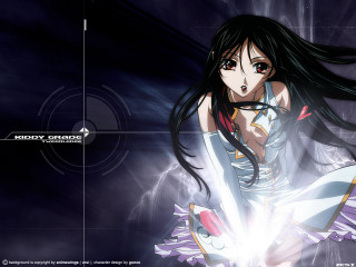Anime girl black hair sword 2 - light and space free wallpaper for desktop