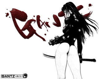 Woman guitar knife cyberpunk blood - a stool free wallpaper for desktop