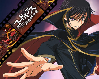 Black cape rayonism lelouch outstretched - a black outfit free wallpaper