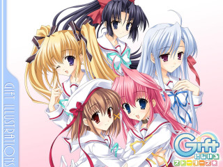 Anime girls white hair pink - wearing free wallpaper