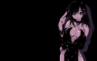 Gothic anime woman blackdress knife - a knife free wallpaper for desktop