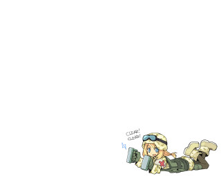 Cartoon person laptop blonde girl - a laptop free wallpaper