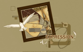 Woman dove chain expressionism angel - expressionism free wallpaper