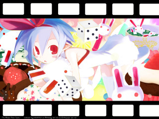 Bunny girl blue hair cake - toyism free wallpaper for desktop