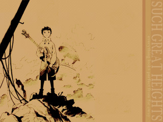 Mountain man guitar microphone sunset - a guitar and a microphone free wallpaper