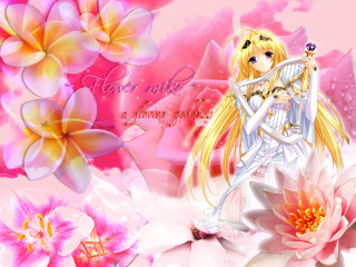 Girl bow flower pink anime - a bow free wallpaper for desktop