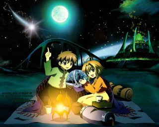 Moonlight couple rug night astronaut - a full moon in the background free wallpaper for desktop