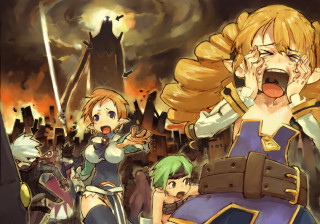 Fire sky group yelling armor - a fire and sky background free wallpaper