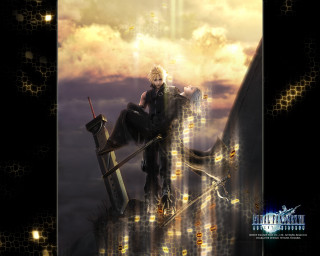 Woman sitting giant structure sword - final free wallpaper for desktop