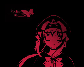 Girl bowtie hoodie distant smile - her head free wallpaper