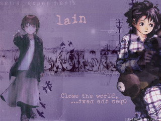 Anime couple purple background plaid - below them free wallpaper for desktop