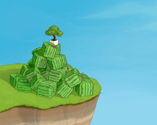 Cartoon tree hill plant pokemon - top of a hill free wallpaper