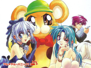 Anime group teddy bear 1990s 2 - a group of anime characters sitting next free wallpaper
