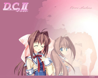 Anime girls long hair pink 3 - screenshot free wallpaper