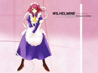 Purple dress woman white bag - a pink wall free wallpaper