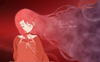 Red haired girl closed eyes - her eye free wallpaper for desktop