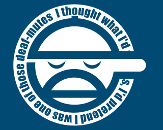 White circle blue background eamon - dada free wallpaper for desktop