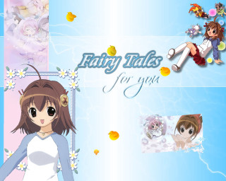 Girl longhair whiteshirt blueflowers cat - anime visual free wallpaper