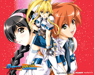 Anime girls starry space poster - a group of anime girls free wallpaper