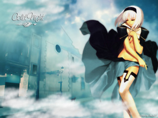 Flying woman gothic anime matte - her arm free wallpaper for desktop