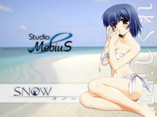 Woman beach cellphone snow bluehair - a cell phone free wallpaper