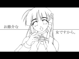 Girl smile holding phone longhair - a pen free wallpaper