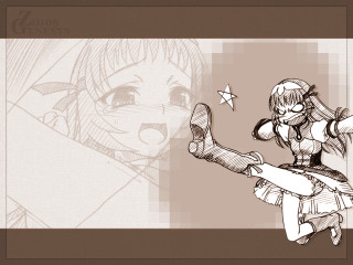 Girl hat dress star manga - a drawing of a girl free wallpaper