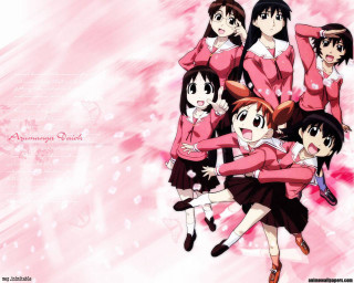 Girls pink shirts black skirts - pink background free wallpaper
