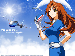 Girl blue dress airplane moon - a blue dress holding free wallpaper