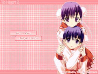 Purple hair purple eyes anime - a grid pattern free wallpaper