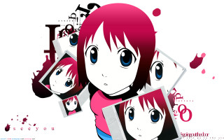 Girl pinkhair blueeyes pictureframe photos - a picture frame free wallpaper