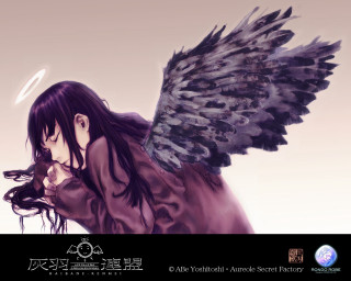 Angel wings halo gothic anime - a halo free wallpaper