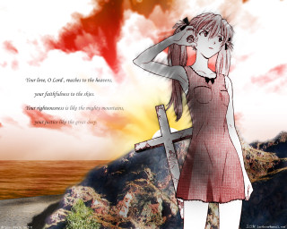 Girl red dress cross hill 2 - the book free wallpaper