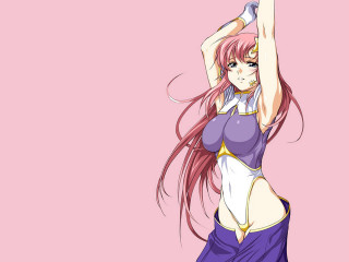 Purple leotard sword pink background - a purple outfit holding free wallpaper