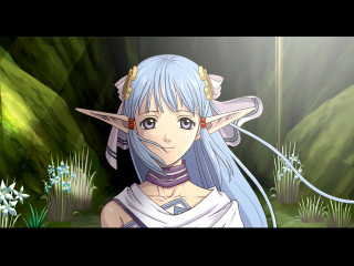 Anime blue hair horns rpg - rpg portrait free wallpaper
