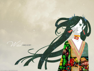 Long haired woman snow colorful - her long hair free wallpaper