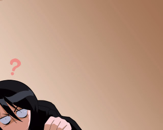 Man blackhair glasses browngradient questionmark - a brown background free wallpaper