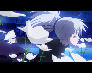 Sky stars flowers astronaut anime - flower free wallpaper for desktop