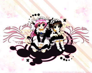 Pink hair anime girls cloud - a cloud free wallpaper