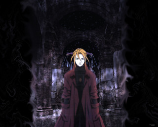 Blonde coat black cat night - a red coat free wallpaper