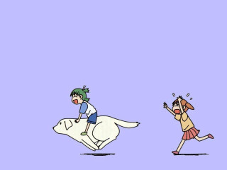 Cartoon girl cow man horse - a horse free wallpaper for desktop