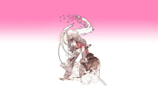 Man woman pink sword neo - akihiko yoshida free wallpaper